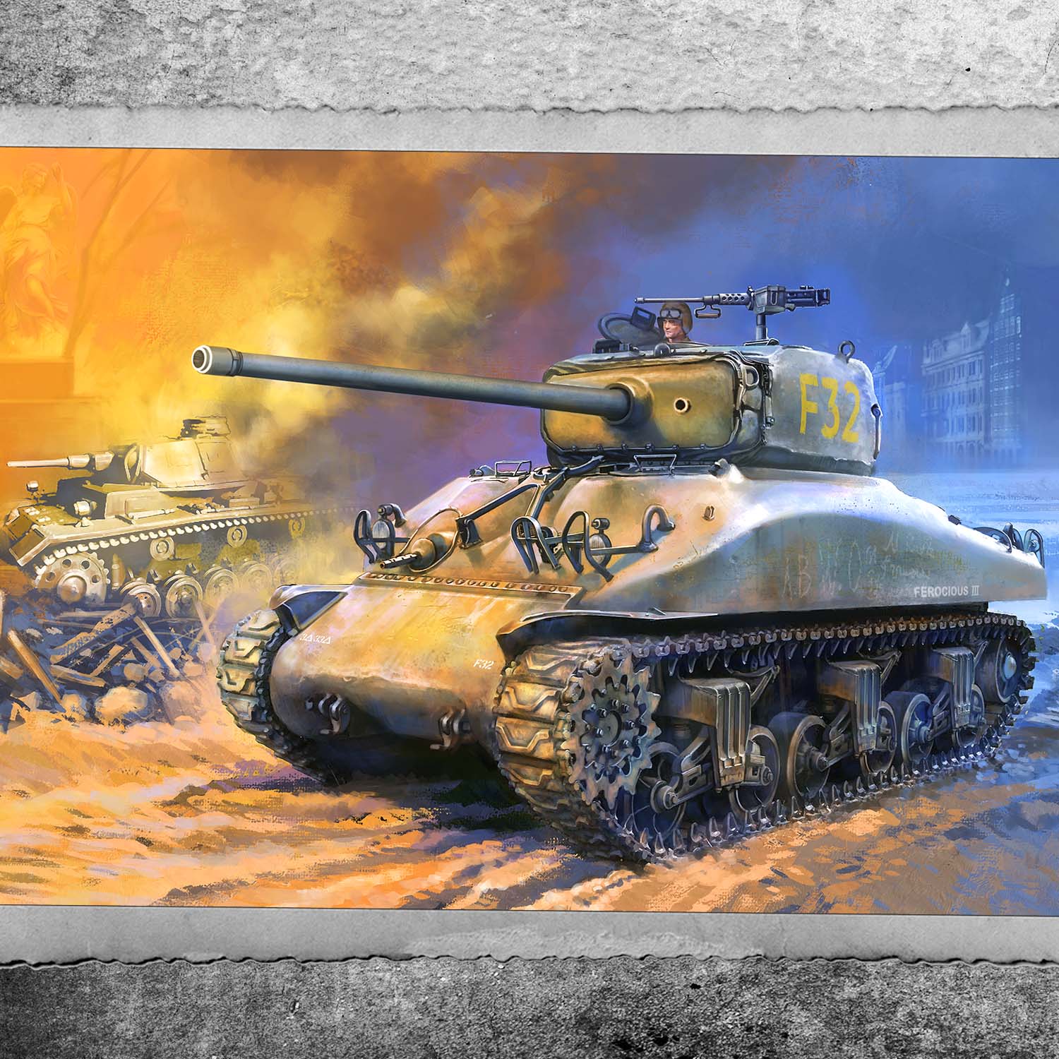 美国谢尔曼 M4A1 (76)  铸造车体 - FOV版