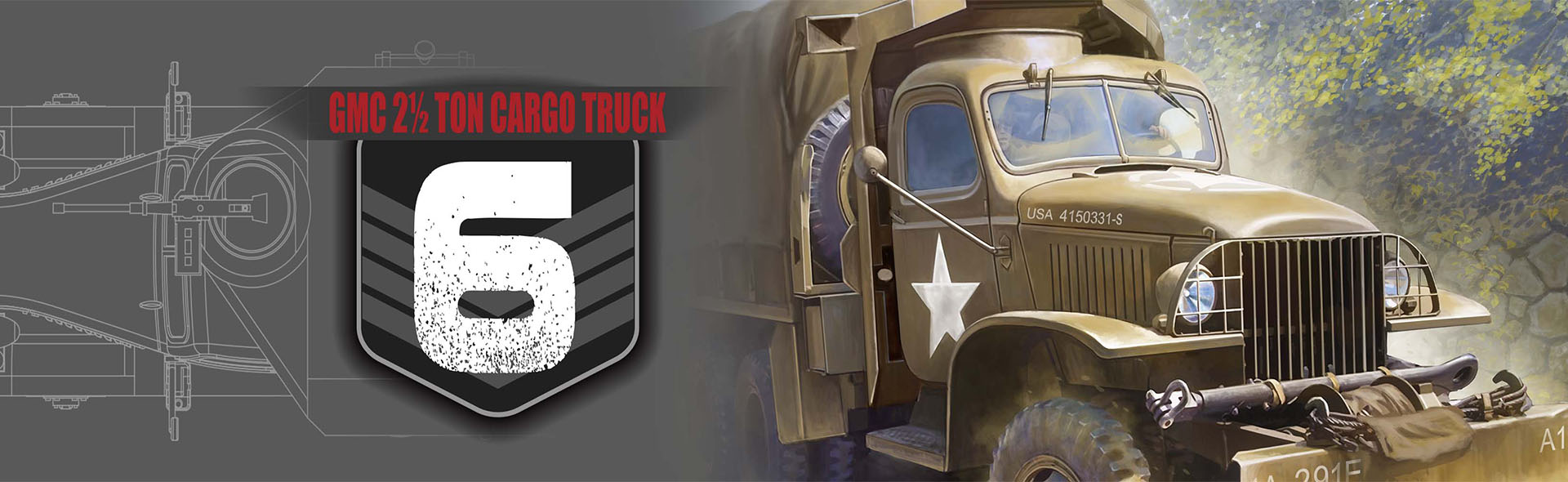 1/72 U.S. GMC 2.5 Ton cargo truck